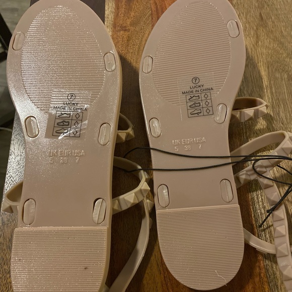 Nicole Miller Lucky Rockstud jelly rubber sandals - Picture 12 of 14